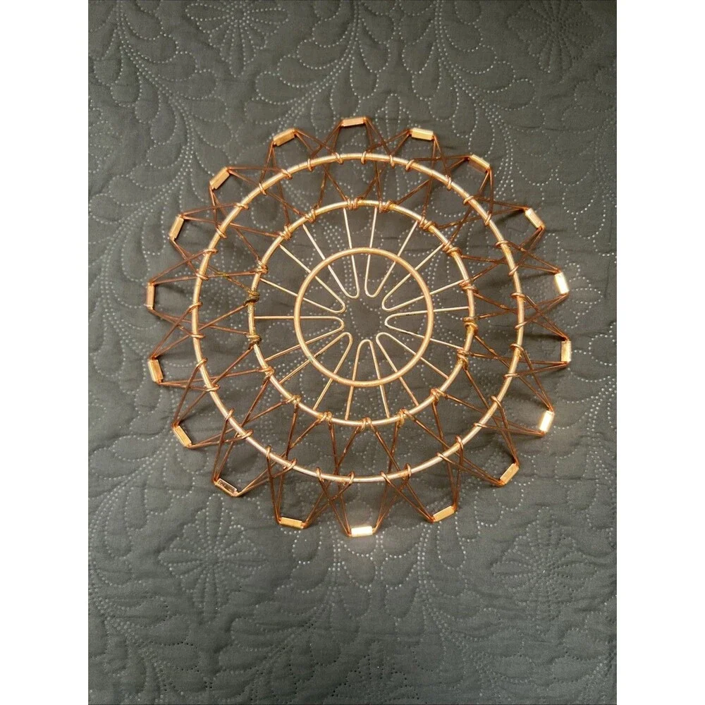 Jion Ware Flexible Rose Gold Transforming Wire Basket Home Storage Decor Kitchen